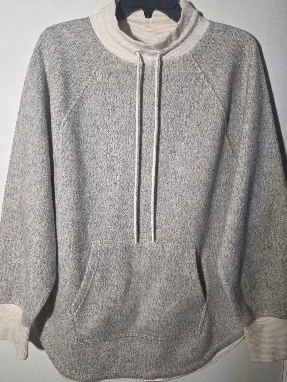 Lou & Grey Light Gray  Pullover with Pocket